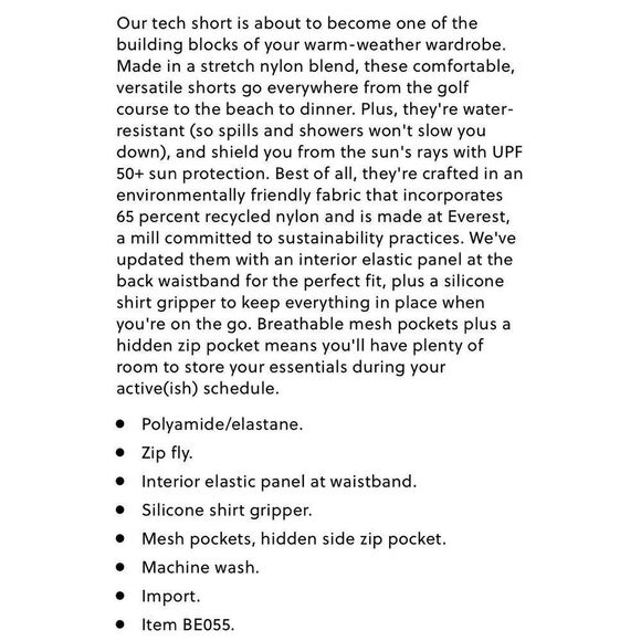 J CREW Mens Tech Shorts NEW Charcoal Gray Stretch Performance BE055 Golf 36 x 9 - Picture 2 of 11